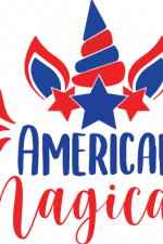 american magical, unicorn horn, 4th of july, patriotic free svg file