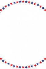 american stars circle monogram frame, 4th of july free svg file