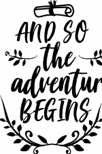 And So The Adventure Begins, Graduation Free Svg File