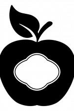 Apple Monogram, Fruit Free Svg File