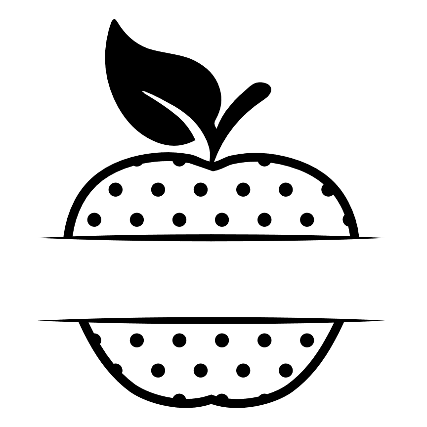 apple-split-text-frame-decorative-free-svg-file-SvgHeart.Com