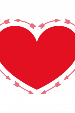 Arrows Heart Shape, Valentine's Day Free Svg File