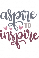 Aspire To Inspire, motivational Free Svg File.