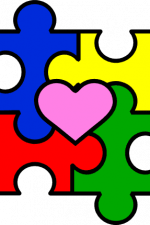 autism heart puzzle, awareness free svg file