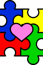 autism puzzle heart, awareness free svg file