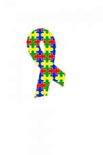Autism Puzzle Ribbon, cancer, ribbon, Awareness Free Svg File