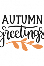 Autumn Greetings sign, hello, welcome falling Free Svg File