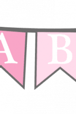 Baby Bunting banner, Decoration - free svg file for members