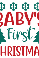 Baby's First Christmas, Newborn Free Svg File