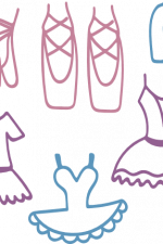 ballerina costume bundle, shoe, frock, ballet dancing free svg file
