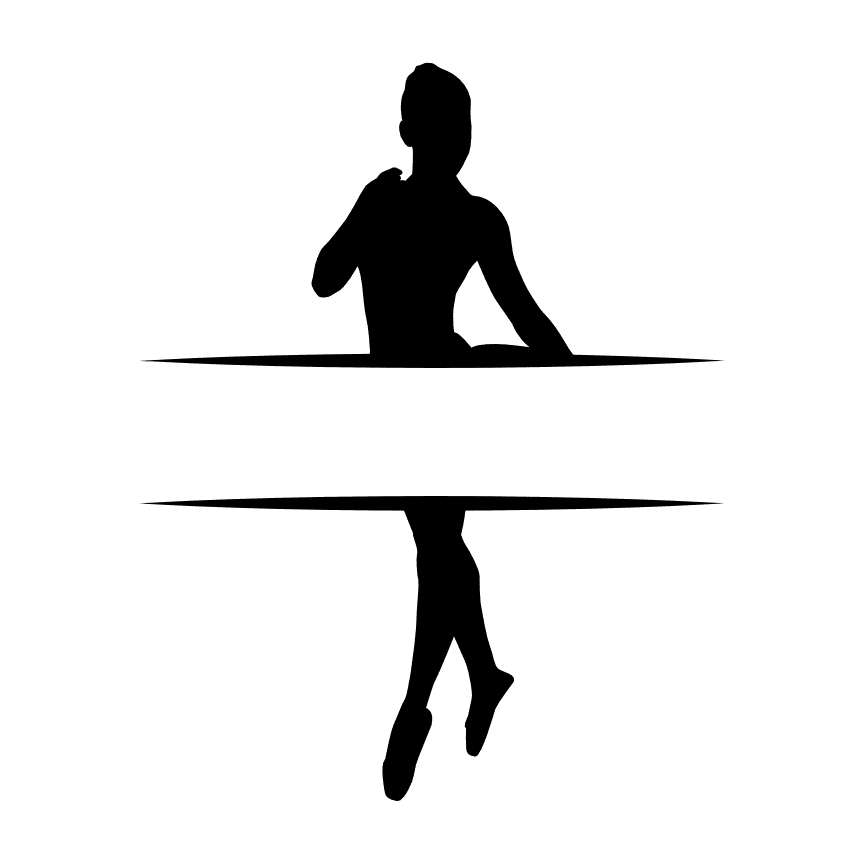 ballet-split-text-frame-dance-free-svg-file-SvgHeart.Com