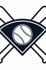 Baseball Crossed Bat And Ball, Sport Free Svg File