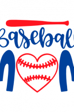Baseball Mom, Ball Heart Shape, Sport Free Svg File