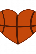Basketball Ball Heart Shape, Sport Free Svg File