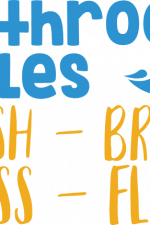 bathroom rules wash brush floss flush, funny free svg file