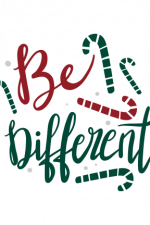 Be Different Free Svg File, Christmas Candy