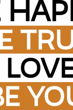 be happy be true be lovely be you, inspirational free svg file