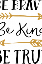 be kind be true, arrows, inspirational free svg file