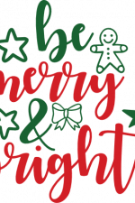 Be Merry And Bright Free Svg File