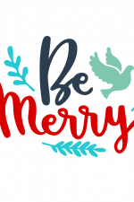 Be Merry, Christmas Free Svg File