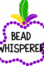 bead whisperer, fleur, mardi gras, carnival, free svg file