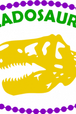beadosaurus, fleur, carnival, dinosaurus head, mardi gras free svg file