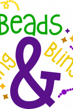 beads bling and bling, mardi gras, carnival, free svg file