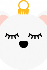 bear head, baby, decoration free svg file