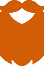 beard and moustache silhouette, dad free svg file