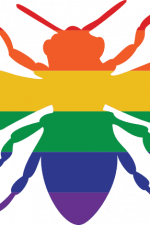 bee, insect, lgbt pride free svg file clipart image