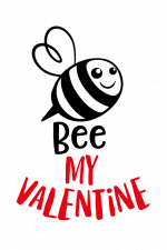 Bee My Valentine, Love Free Svg File