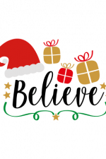Believe, Christmas Free Svg File