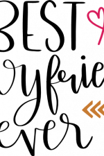 best boyfriend ever, valentine's day free svg file