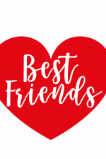 Best Friends Heart, Friendship, Love, Valentine's Day Free Svg File