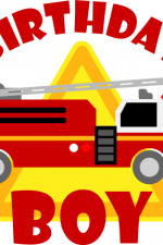 birthday boy, fire truck, fire fighter free svg file