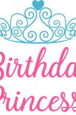 birthday princess, crown, girly free svg file