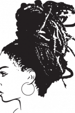 black girl head, braid hair woman free svg file
