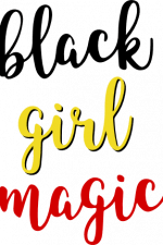 black girl magic, melanin, afro woman free svg file
