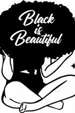 black is beautiful, afro girl with curly hair, woman free svg file