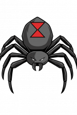 Black Widow Spider clipart, Insect Free Svg File