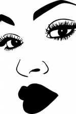 black woman face, melanin - free svg file for members