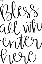 bless all who enter here, home free svg file