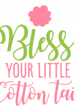 Bless Your Little Cotton Tail Free Svg File
