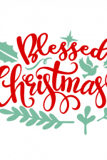Blessed Christmas, Holiday Free Svg File