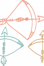 boho design, bow with arrow free svg file