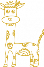 boho design, giraffe free svg file
