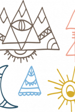 boho design, moon, arrow free svg file