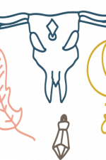 boho design, moon, buffalo skull free svg file