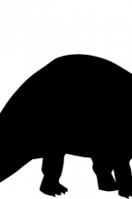 brontosaurus silhouette, dino free svg file image