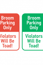 Broom Parking Only Violators Will Be Toad, Halloween Free Svg File